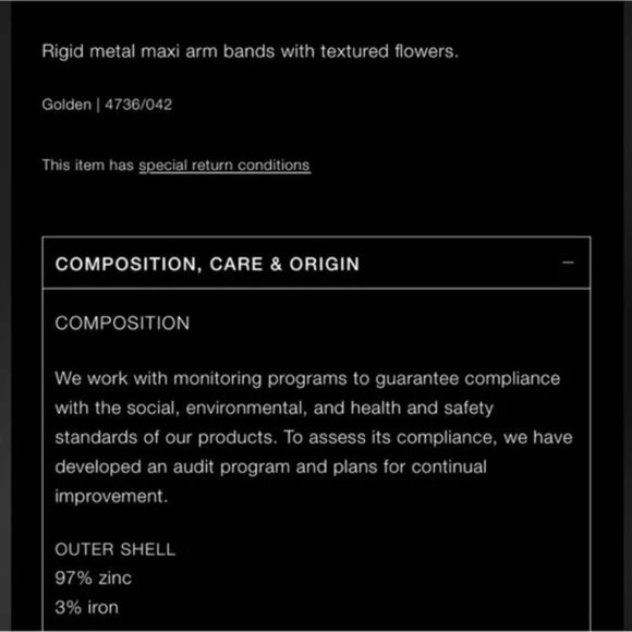 Zara floral maxi armbands bracelet 2024 🔥✨✨✨🔥 NWT - Picture 5 of 9